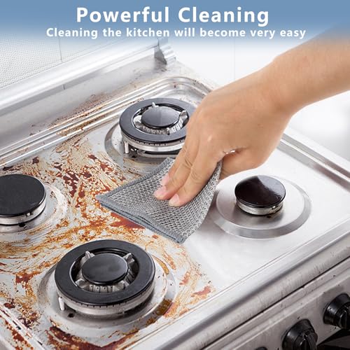 30Pcs Steel Wire Dishcloths for Kitchen Cleaning Non Scratch Reusable Cloths