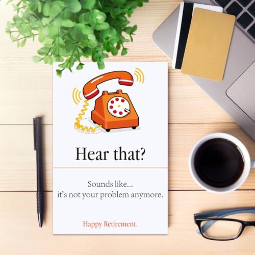 Funny Retirement Card for Men & Women - Witty Farewell Gift