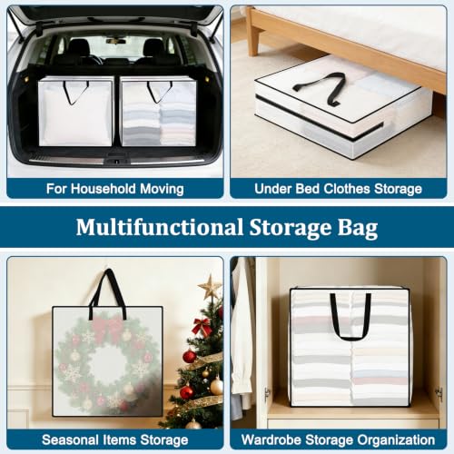 EverPetal Wreath Storage Bags 2-Pack, 26" Clear Containers
