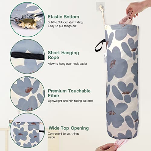 TOGETRUE Light Grey Plastic Bag Holder Wall Mount Organizer for Kitchen & Pantry