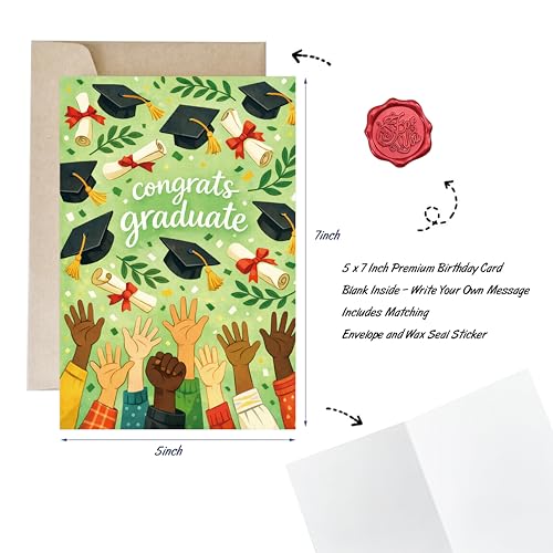 Ami Graduation Card 2026 - Congrats Graduate 5x7 with Envelope
