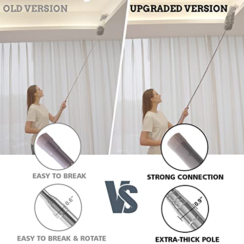 OOSOFITT Telescoping Extension Pole for Cleaning, 100-Inch Heavy-Duty Reach