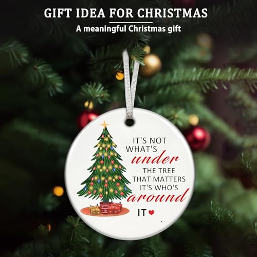 Christmas Ornament 2025 Ceramic Tree Decoration with Gift Box
