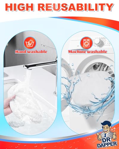DR DAPPER 6-Pack Washable Microfiber Steam Mop Pads for SM2060 S200 Series