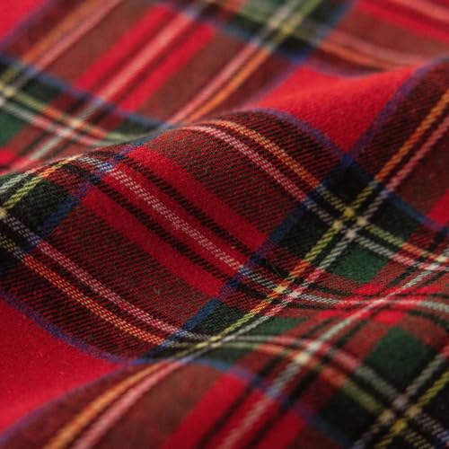 Red Green Plaid Christmas Table Runner 72 Inch for Holiday Decor