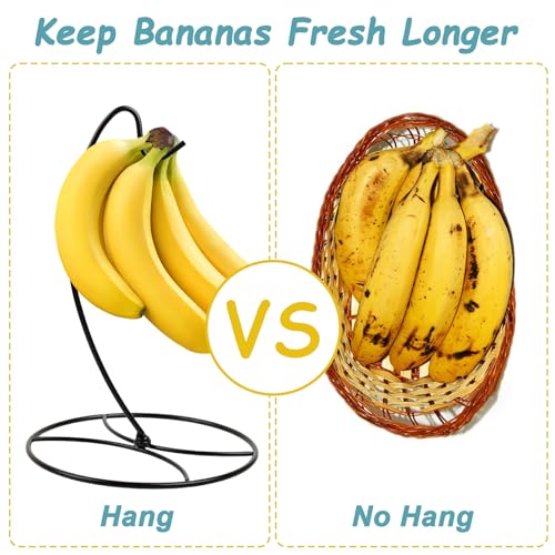 Sturdy Banana Holder Stand - Metal Hanger for Kitchen Countertop