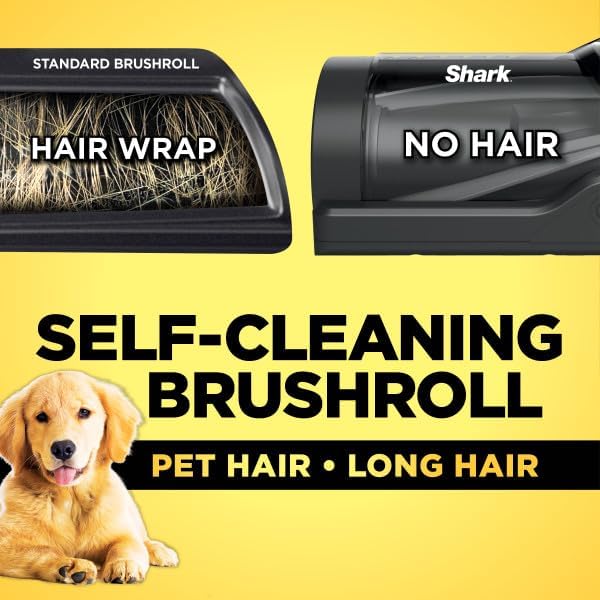 Shark Lift-Away Upright Vacuum - PowerFins, Self-Cleaning Brushroll & Anti-Allergen Technology | Eggplant