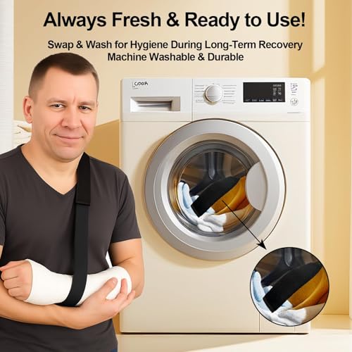 2 Pack Strap Cushion for Arm Sling Soft Padded Sling Shoulder Support for Injury Recovery,Wrist Injury Support Strap Pad to Release Stress,Neck & Shoulder Pain Relief