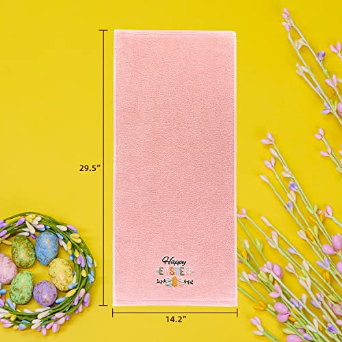 Quera 2-Pack Embroidered Easter Hand Towels, 100% Cotton, 14" x 29"