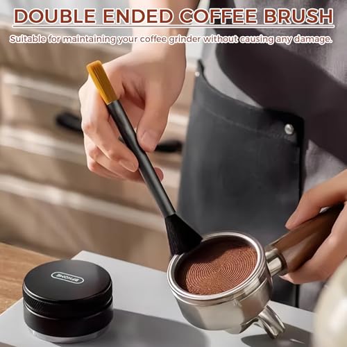 2-Pack Dual-Head Coffee Brush Set for Grinder & Kitchen Cleaning