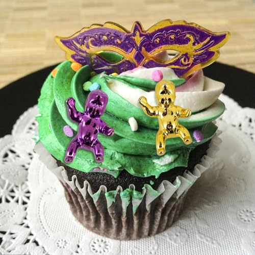 12PCS Mardi Gras King Cake Babies Decorations - Mini Figurines