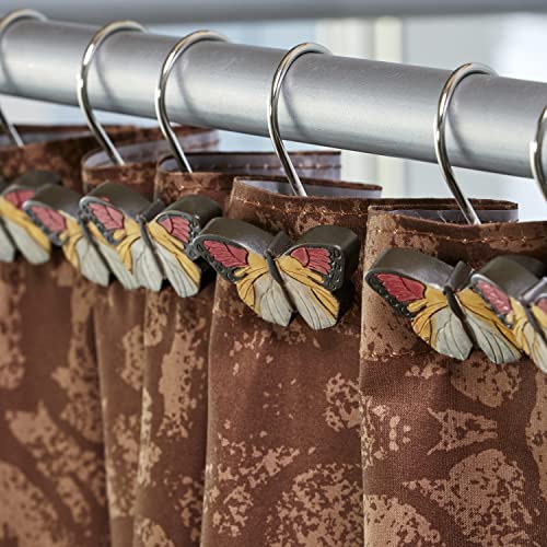 SKL Home Words of Faith Shower Curtain Hooks, 12-Pack Decorative Rings