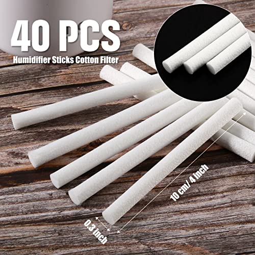 Boao 40 Pack 4 Inch Humidifier Filter Wicks for USB Mini Humidifiers