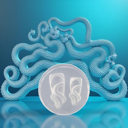 Myuiao 3D Dragon & Snake Silicone Nail Stamping Plate and Carving Mold Kit