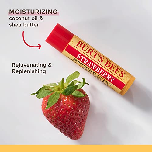 Burt's Bees Moisturizing Lip Balm, Strawberry, 0.15 oz