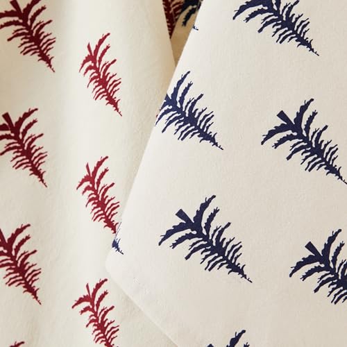 YZJZEDS Burgundy Christmas Kitchen Towels Set of 2 18x25 Inch Absorbent Cotton Dish Towels with Hanging Loop