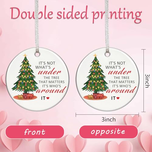 Christmas Ornament 2025 Ceramic Tree Decoration with Gift Box