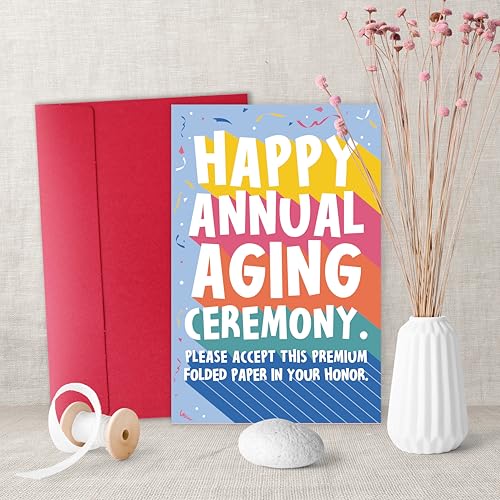 Sarcastic Birthday Card - Funny Greeting Card for Friends and Coworkers