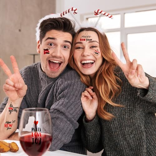 2025 New Years Eve Party Temporary Tattoos Supplies