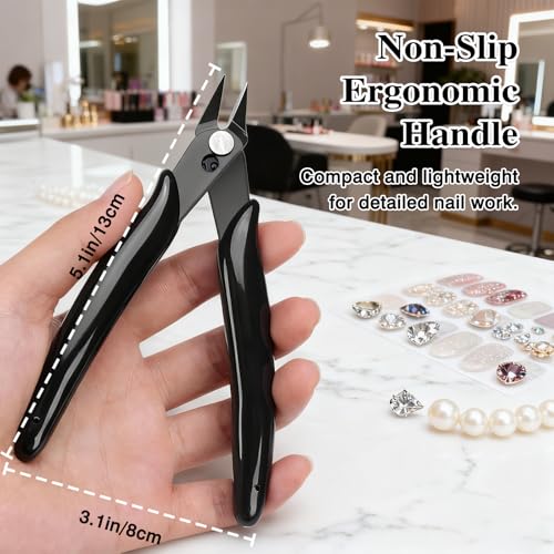 Hair Extension Keratin Bond Cutter Tool - Spring-Loaded Mini Pliers