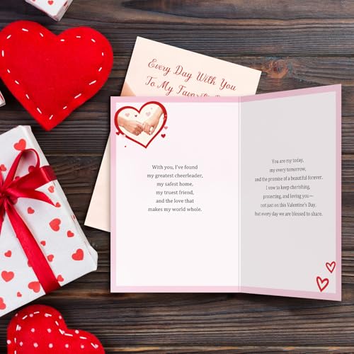 Romantic Hand Holding Valentine's Day Card for Husband Wife Partner