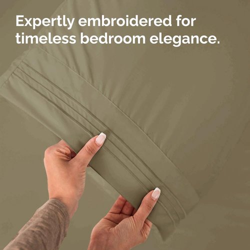 King Pillow Cases by [Brand Name] - Ultra Soft Hotel Quality Covers | Comfy, Wrinkle-Free & Fade Resistant - 2 Piece Set in Khaki