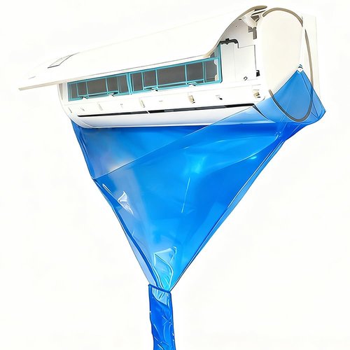 Integrated Design Mini Split Cleaning Bag, Ac Cleaning Bag, Air Conditioner Cleaning Cover, Air Conditioner Service Bag, Mini Split Cleaning Cover, Ac Cleaning Cover Bag, Waterproof, Reusable