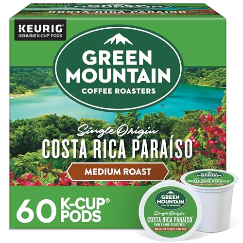 Green Mountain Coffee Costa Rica Paraiso Pods, 60 Count (Pack of 6)
