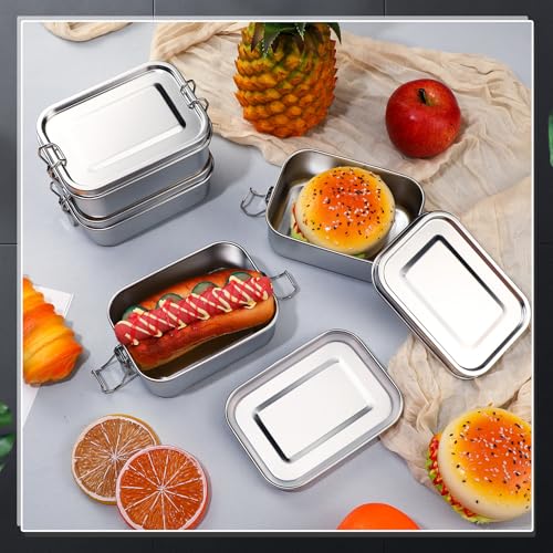 Umigy Stainless Steel Bento Box, 550ml Leak-Proof Metal Lunch Container
