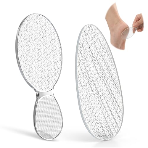 Sorcristy 2-Pack Transparent Foot File Callus Remover for Hard Skin