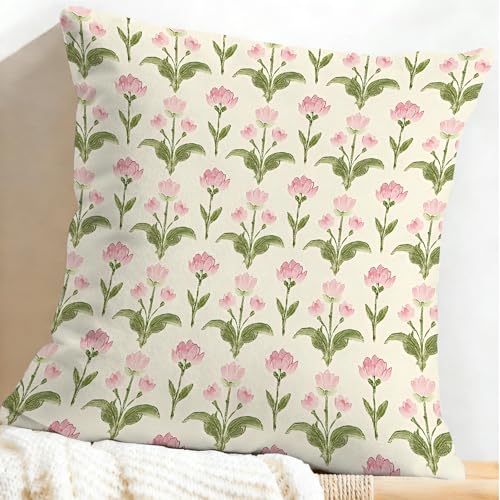Identiy Vintage Floral Throw Pillow Cover 18x18 Inch - Pack of 1