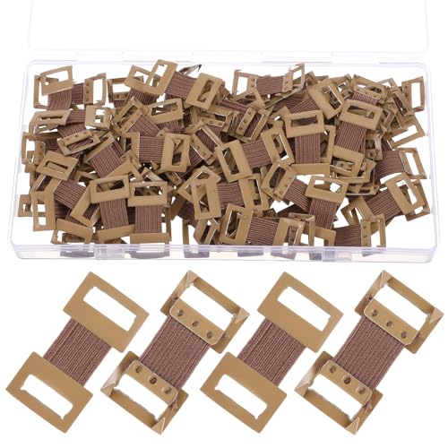 100pcs Elastic Bandage Clips Bandage Wrap Clips Stretch Replaceable Metal Clasps Fastener for Various Types with Plastic Storage Box for Various Types Bandages