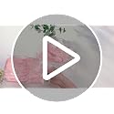 Pink & Blue Bow Garland Banner - 8 Pre-Strung Satin Bows