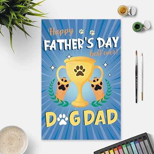 Funny Father's Day Card for Dog Dad - Cute Pet Card Gift