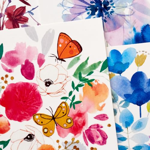 Hallmark Assorted Blank Cards with Envelopes 48-Pack - Painted Floral Design, Variation of This Listing
