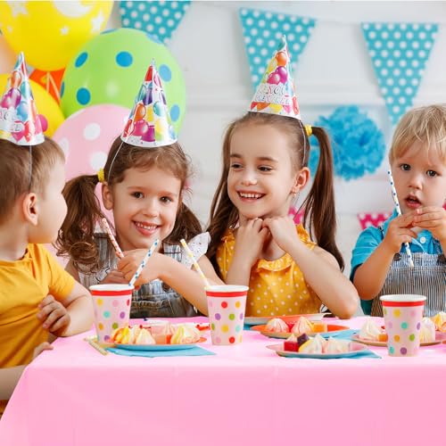 Pink Disposable Plastic Tablecloth 54" x 108" for Parties