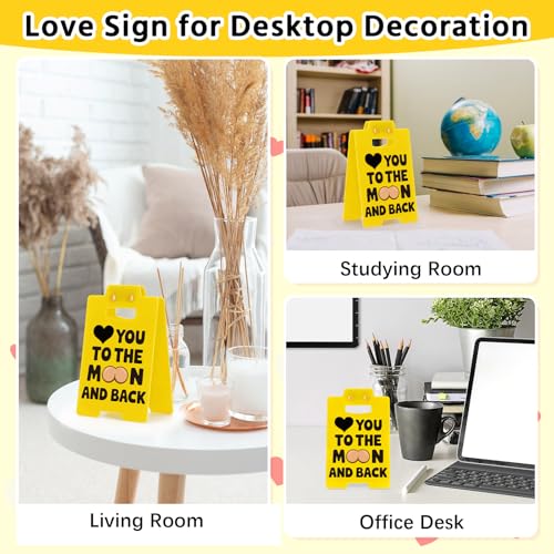 Quirky Love Heart Desk Sign – Fun Office Decor for Him & Her