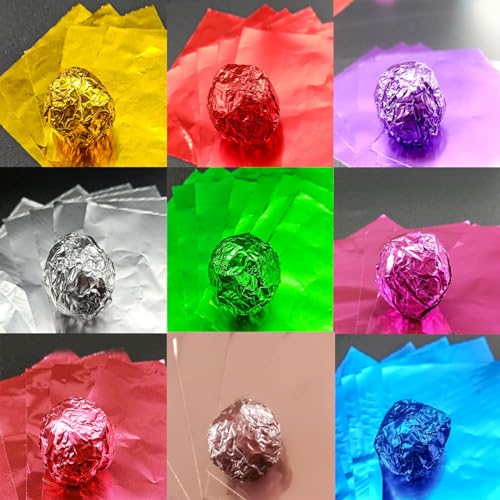 Purple Aluminum Foil Candy Wrappers 300pcs for Homemade Chocolate Bars