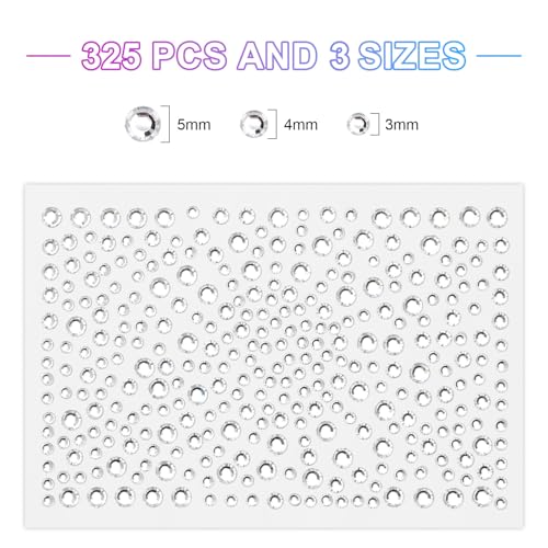 Etercycle Self-Adhesive Face Gems Rhinestones for Festival Makeup and Crafts