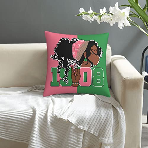 Sorority Gifts Pillow Cover 18x18 White - Double-Sided Coklyirt