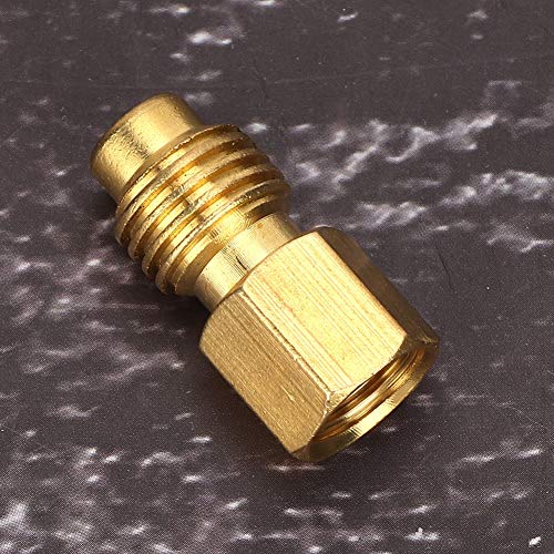 R134A Air Conditioner Adapter 1/4 SAE Female to 1/2 ACME Male Brass Connector