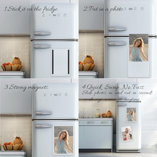 Nirvany 5 Pack Magnetic Photo Frames for Fridge 8.5x11