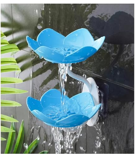 Elegant Lotus Soap Holder - Adhesive Shower Dish, D-Pink