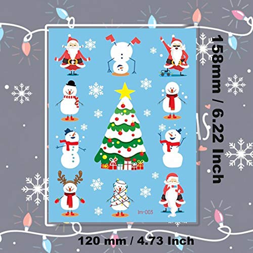 Christmas Temporary Tattoos for Kids - 80 Styles Party Favors