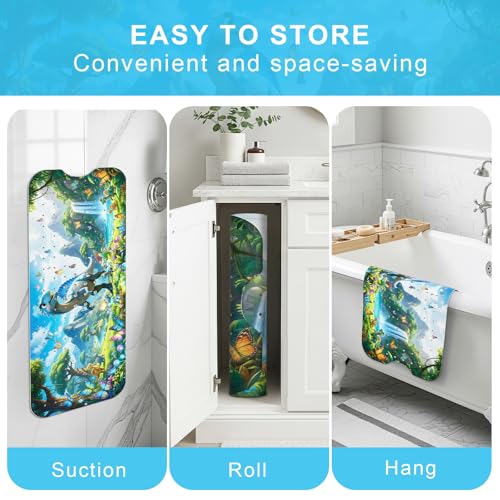Elisstaence Cartoon Non-Slip Baby Bath Mat - 40"x16" Eco-Friendly