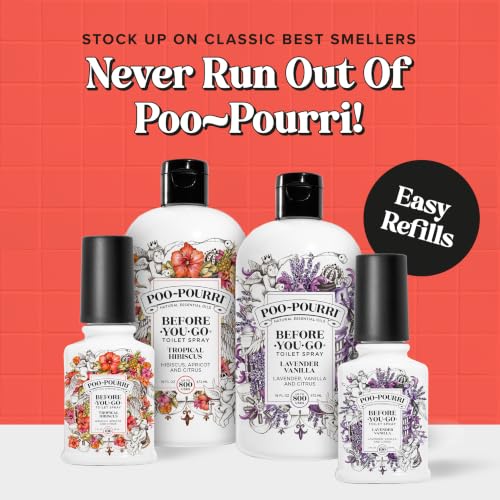 Poo-Pourri Before-You-Go Toilet Spray Refill 16oz Tropical Hibiscus