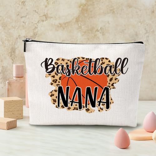 Basketball Nana Makeup Bag Travel Toiletry Pouch for Women