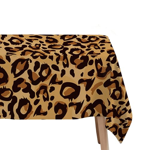 Leopard Print Tablecloths - 3 Pack Disposable Party Covers 54x108in