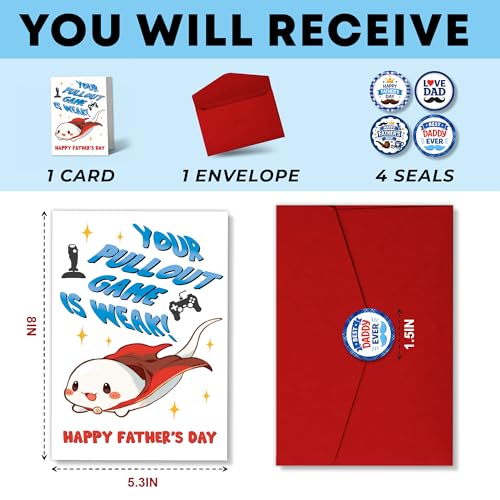 Funny Father's Day Card for Dads - Gaming Theme Gift