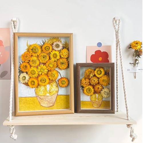 Asenfish 45-60pcs Natural Dried Flower Heads for Crafts & Decor